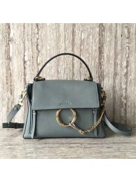 Best Replica Chloe Faye Tote Bag Calfskin Leather 03375 Light blue JH08921bO12