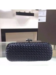 Bottega Veneta Japanese Silk ribbon Clutch 0313 black JH09355jj39
