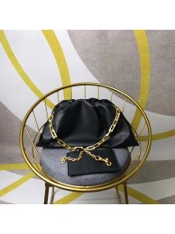 Bottega Veneta Nappa lambskin soft wide large Shoulder Bag 585853 black JH09285Ea63