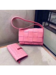 Bottega Veneta Sheepskin Weaving Original Leather 578004 rose JH09276SL88