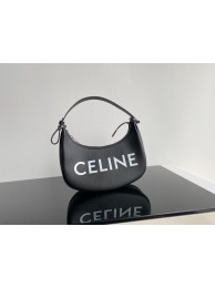 Celine AVA BAG IN TRIOMPHE CANVAS AND CALFSKIN 193952 black JH05788sc42