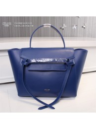 Celine belt bag original leather 3398 blue JH06364Hc46