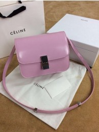 Celine Classic Box Small Flap Bag Smooth Leather 11042 Pink JH06375nK94