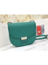 Celine Compact Trotteur Cattle leather Shoulder Bag 1269 green JH06146HM85