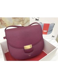 Celine Compact Trotteur Shoulder Bag 1269 Burgundy JH06238Zg66