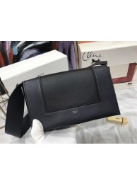 Celine frame Bag Original Calf Leather 5756 black JH06111iv85