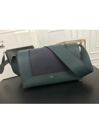 Celine frame Bag Original Calf Leather 5756 green.black JH06104ym68