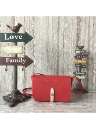 Celine leather Mini Shoulder Bag 55429 red JH06084JZ84