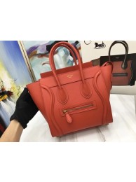 Celine Luggage Micro Original Leather Tote Bag M3308 orange JH06199ty35