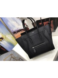 Celine Luggage Micro Tote Bag Original Leather CLY33081M Black JH06013Hg74