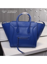 Celine luggage phantom original leather bags 3341 brilliant blue JH06367NA21