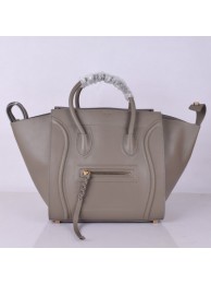 Celine Luggage Phantom Tote Bag Ferrari Leather 8803-3 Grey JH06318gz34
