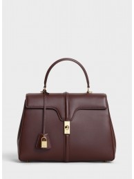 CELINE MEDIUM 16 BAG IN SATINATED CALFSKIN 187373 BROWN JH05981aT18