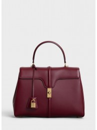 CELINE MEDIUM 16 BAG IN SATINATED CALFSKIN 187373 LIGHT BURGUNDY JH05977YC66