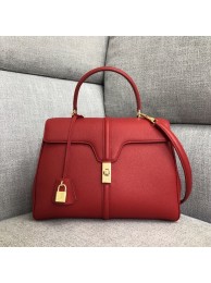 CELINE MEDIUM 16 BAG IN SATINATED CALFSKIN 187373 red JH05979gR91