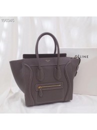 CELINE MICRO LUGGAGE HANDBAG IN LAMINATED LAMBSKIN 167793-14 JH05888Dy68