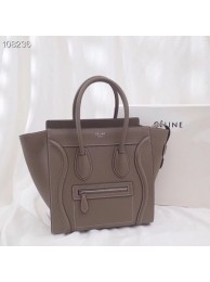 CELINE MICRO LUGGAGE HANDBAG IN LAMINATED LAMBSKIN 167793-6 JH05896Kn56