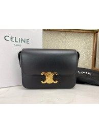 Celine MINI FOLCO BAG CANVAS CL01503 black JH05846uZ84