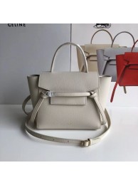 Celine NANO BELT BAG IN GRAINED CALFSKIN 99970 Offwhite JH05951mR19