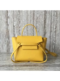 Celine NANO BELT BAG IN GRAINED CALFSKIN 99970 yellow JH06039Qa67