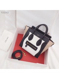 CELINE NANO LUGGAGE BAG IN LAMINATED LAMBSKIN 168243-2 JH05945jX53