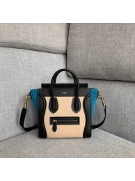 CELINE NANO LUGGAGE BAG IN LAMINATED LAMBSKIN 189243-4 JH05939Fk29