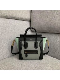 CELINE NANO LUGGAGE BAG IN LAMINATED LAMBSKIN 189243-7 JH05936Py32