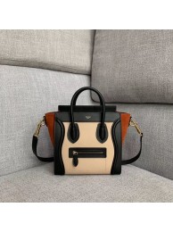 CELINE NANO LUGGAGE BAG IN LAMINATED LAMBSKIN 189243-8 JH05935rj41
