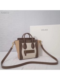 CELINE NANO LUGGAGE BAG IN LAMINATED LAMBSKIN 189244-1 JH05924uo30