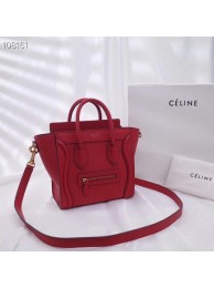 CELINE NANO LUGGAGE BAG IN LAMINATED LAMBSKIN 189244-12 JH05913Gh26