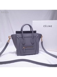 CELINE NANO LUGGAGE BAG IN LAMINATED LAMBSKIN 189244-13 JH05912pi25
