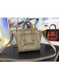 Celine NANO MINI Tote Bag Original Leather A3560 Apricot JH06231Nk59