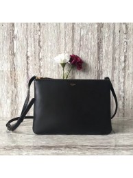 Celine Original Leather Shoulder Bag 55421 black JH06226AS50