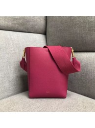 CELINE SANGLE BUCKET BAG IN SOFT GRAINED CALFSKIN 189593 ROSE JH05953KD63