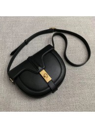CELINE SMALL BESACE 16 BAG IN SATINATED CALFSKIN CROSS BODY 188013 BLACK JH05962iO55