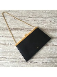 CELINE SOFT MEDIUM CLASP BAG IN SMOOTH CALFSKIN 83189 BLACK JH06089SP97