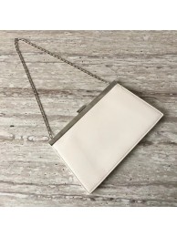 CELINE SOFT MEDIUM CLASP BAG IN SMOOTH CALFSKIN 83189 WHITE JH06090TV86
