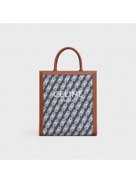 Celine TEEN TRIOMPHE BAG IN TRIOMPHE CANVAS AND CALFSKIN 192082 BLUE JH05796gB51