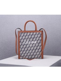 Celine TEEN TRIOMPHE BAG IN TRIOMPHE CANVAS AND CALFSKIN CL91041 blue JH05830jn49