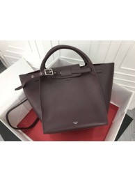 Celine the big bag calf leather Tote Bag 183313 wine JH06172lu18