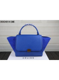 Celine Trapeze Bag Original Leather 3342-1 brilliant blue JH06514uo30