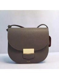 Celine Trotteur Bag Calfskin Leather 8002 Grey JH06298vV16