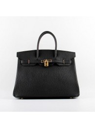 Cheap 2015 Hermes Birkin 35CM H-35 gold hardware black JH01842pG43