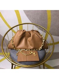 Cheap Bottega Veneta Nappa lambskin soft wide large Shoulder Bag 585853 brown JH09282pG43