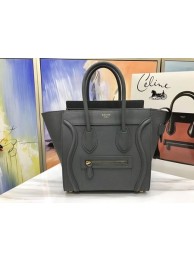 Cheap Celine Luggage Micro Original Leather Tote Bag M3308 Dark gray JH06202hC74