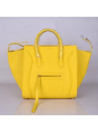 Cheap Celine Luggage Phantom Tote Bag Ferrari Leather 8803-3 Yellow JH06313PC54