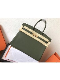 Cheap Hermes Birkin 35CM Tote Bag Original Togo Leather BK35 green JH01630FT69