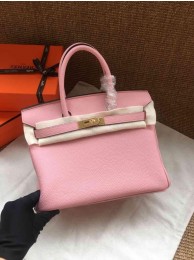 Cheap Hermes Birkin 35CM Tote Bags Togo Leather Pink Golden JH01366jb44