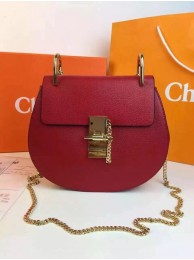 Chloe Drew Shoulder Bags Calfskin Leather 2709 Burgundy JH08944xs19