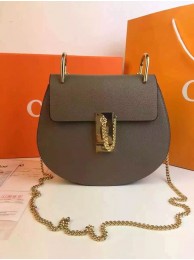 Chloe Drew Shoulder Bags Calfskin Leather 2709 Grey JH08948MB38